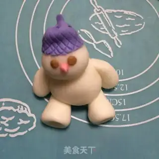 Make Snow dolls flipping candy cakes step 14