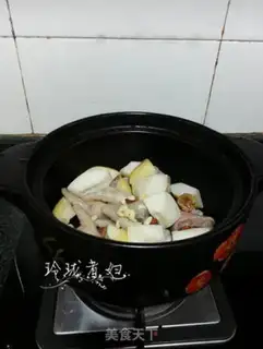 Make Porridge soup with fig and Sydney step 3