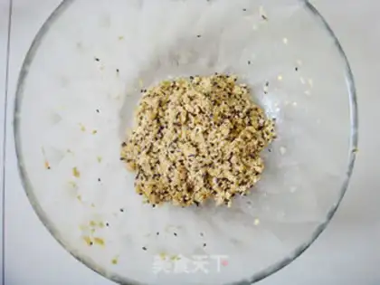 Make walnut sesame ball step 5