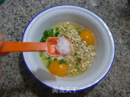 Make Egg oatmeal step 4