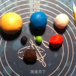 Make The smurf rolls the sugar cake step 1