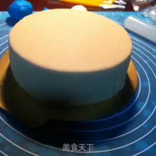 Make The smurf rolls the sugar cake step 2