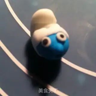 Make The smurf rolls the sugar cake step 9