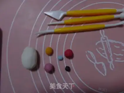 Make Snowman goes to sugar cake step 1