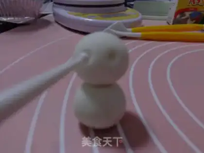Make Snowman goes to sugar cake step 3