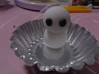 Make Snowman goes to sugar cake step 4