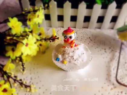 Make Snowman goes to sugar cake step 10