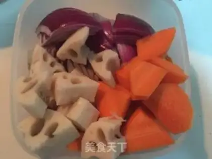 Make Carrot lily, cowtail soup step 3