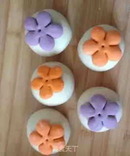 Make Flower buns step 7