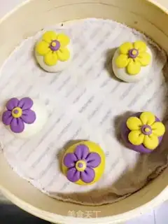 Make Flower buns step 11