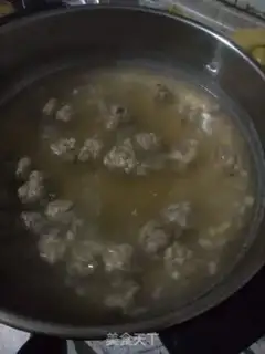 Make Onion meatball spinach soup step 5
