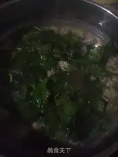 Make Onion meatball spinach soup step 6