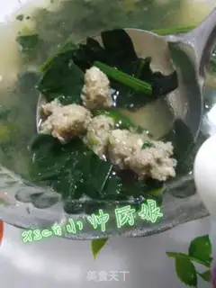 Make Onion meatball spinach soup step 8