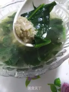Make Onion meatball spinach soup step 10