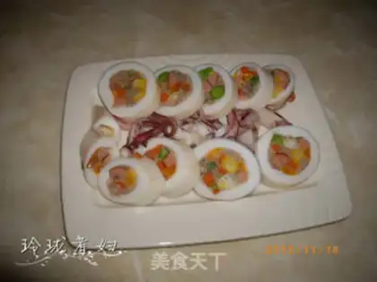 Make Five coloured squid step 10