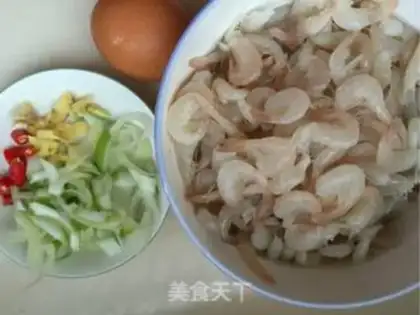 Make Fried rice shrimp step 3