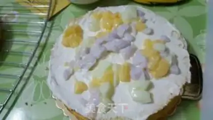 Make Mango cream cake step 3