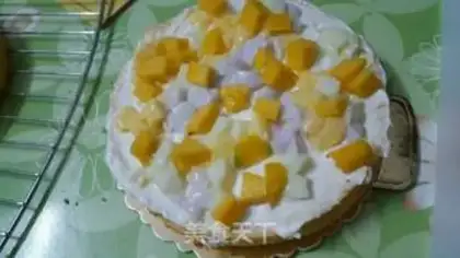 Make Mango cream cake step 4