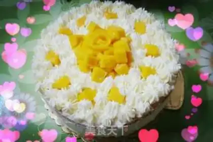Make Mango cream cake step 8