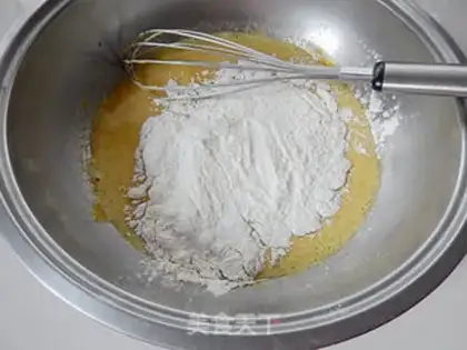 Make Black sesame ricin cake step 1
