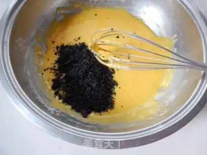 Make Black sesame ricin cake step 2