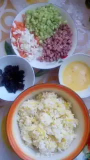 Make Egg fried rice step 0