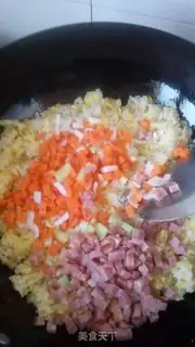 Make Egg fried rice step 3
