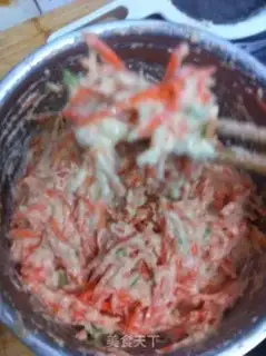 Make Carrot bean cake step 7
