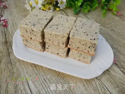 Make Black sesame ricin cake step 13
