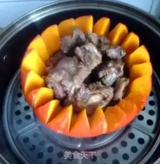 Make Goldmelon steaming ribs step 7