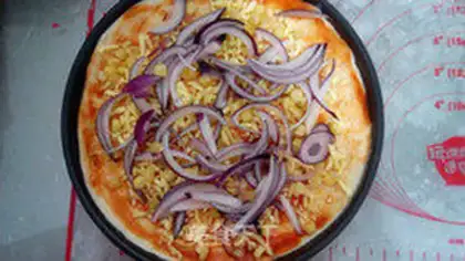 Make Vegetable pizza step 12