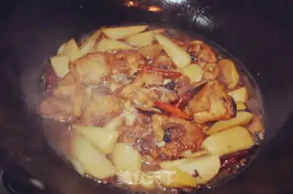 Make Potato chicken step 5