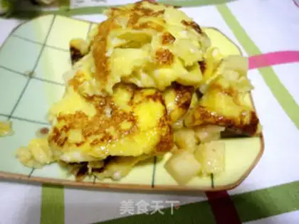 Make Apple omelet step 8