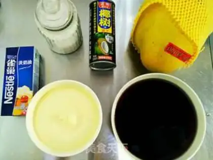 Make Mango, snow and sweet rice step 0