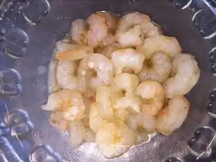 Make Shrimp egg porridge step 0
