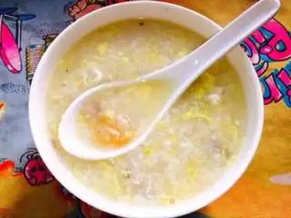 Make Shrimp egg porridge step 7