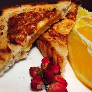 Make Cheese ham and egg toast step 0