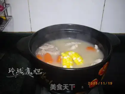 Make Chicken foot corn carrot soup step 4