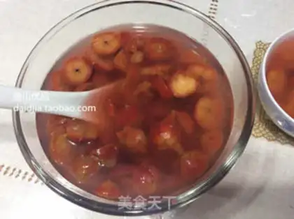 Make ♪ ♪ The sweet cranberry soup ♪ step 4