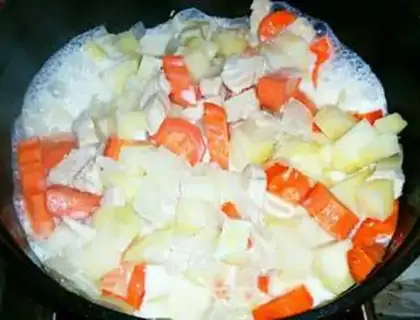 Make Thai curry chicken step 4
