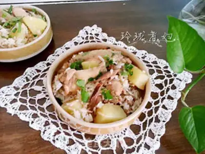 Make Potato chicken step 7