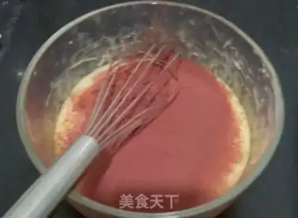 Make A red velvet fruit cake step 5
