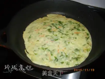 Make Vegetable eggcake step 4