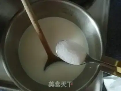 Make Vanilla pudding step 1