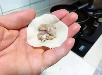 Make Sour soup, meat dumplings step 7