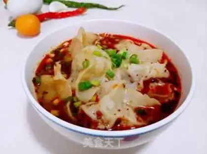 Make Sour soup, meat dumplings step 12