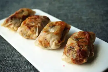Make Air-fried spring rolls step 5