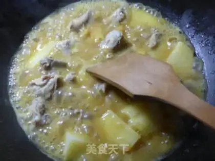 Make Curry potatoes step 4