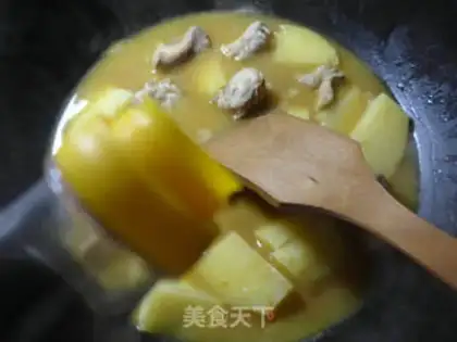 Make Curry potatoes step 5