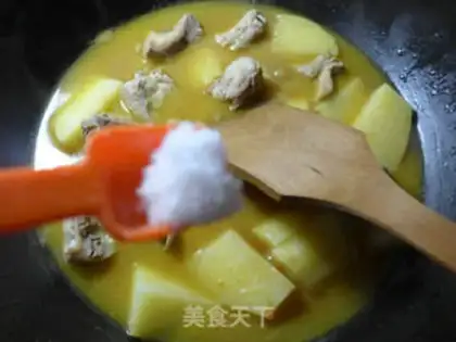 Make Curry potatoes step 6